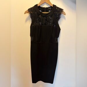 RW&CO. Black Lace Mini Dress